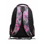 Aqsa ASB47 Designer School Bag (Grey Pink Print)